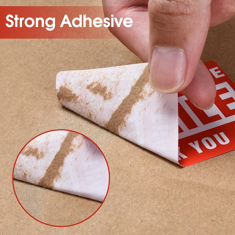 Pacific Mailer 1 Roll 3"x5" Fragile Stickers Handle with Care Warning Packing Shipping Label with Self Adhesive [500 Labels Per Roll] - Image 5